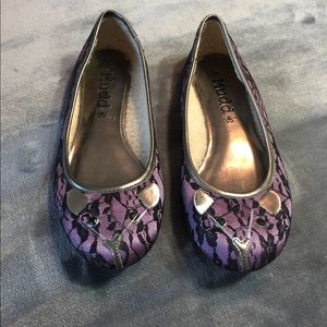 Women’s Mudd Purple Mouse Flats Shoes 7 Regular